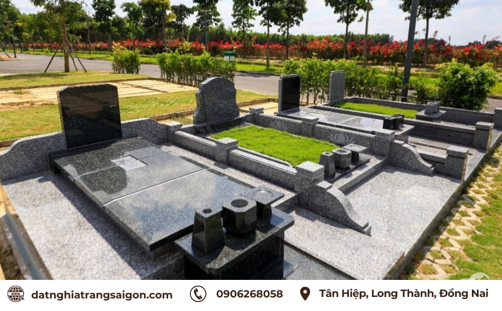 Mộ đôi chế tác từ đá Granite